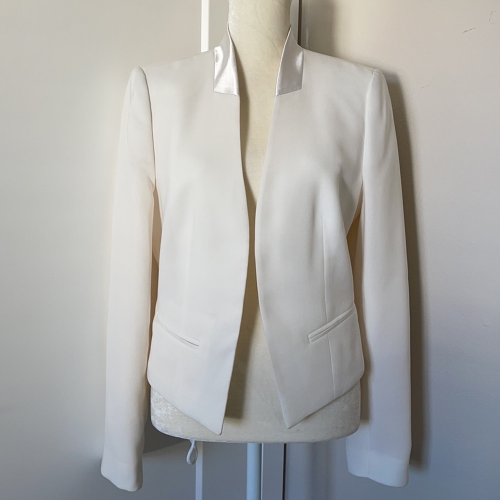 Calvin Klein Cropped Tuxedo Jacket